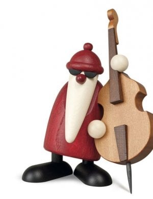 Santa with double bass