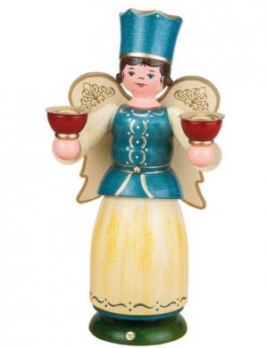 Angel with candle holder