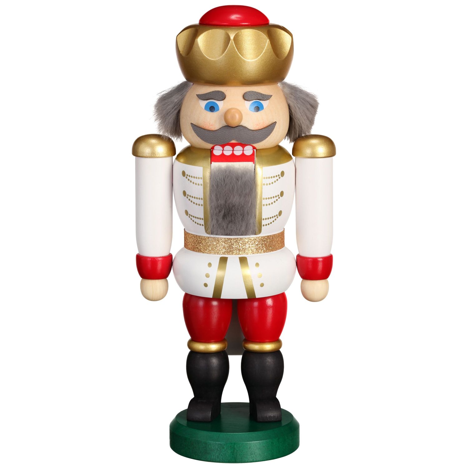 Nutcracker King white-red, 20cm