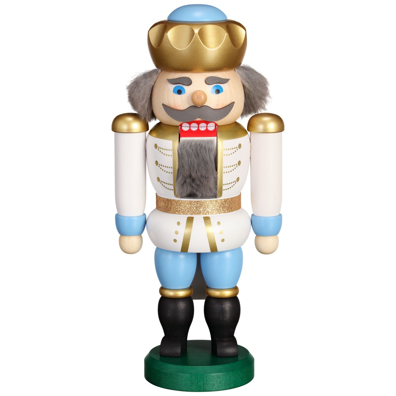 Nutcracker King white-blue, 20cm