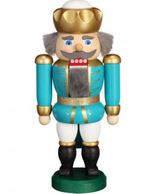 Nutcracker King turquoise-white, 20cm