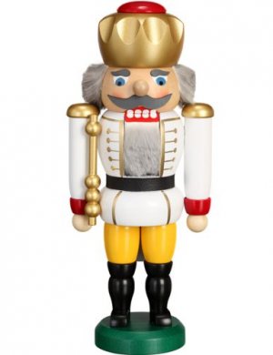 Nutcracker King white, 25cm 
