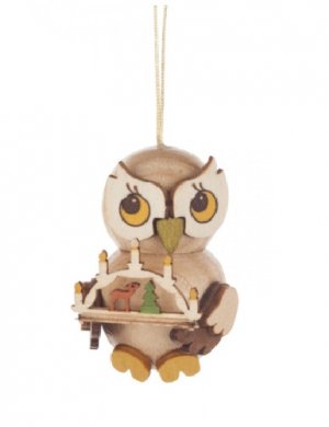 Hanging owl child with candle arch