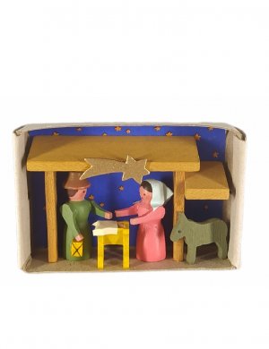 Matchbox nativity scene