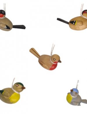 Curtain birds colored, 2.5 cm 