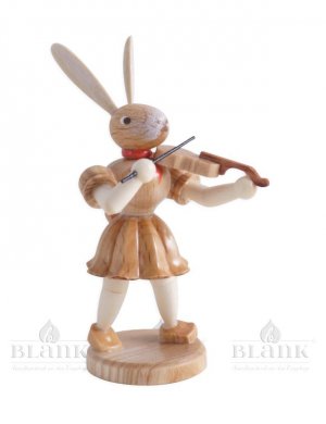 Blank Easter bunny with violin