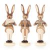 Rabbit trio with harmonica, pan flute and didgeridoo, nature