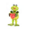 Frog Frederike with a heart