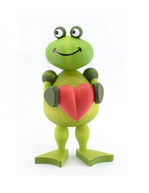 Frog Freddy with a heart