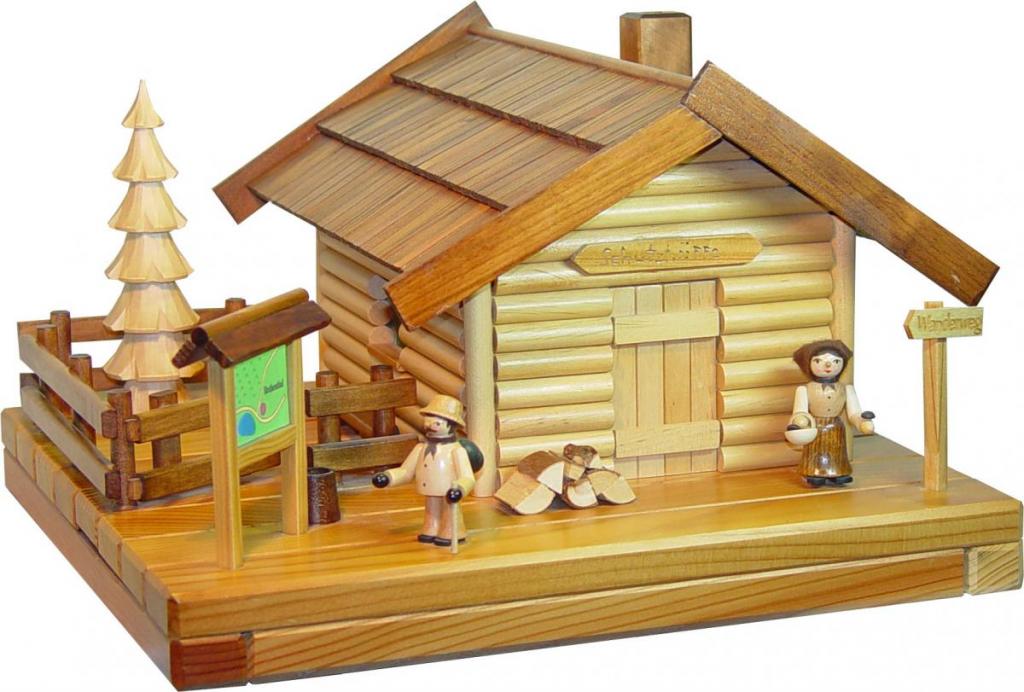 Smoker - house of lights, shelter with figure