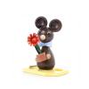 Mouse child with flowers