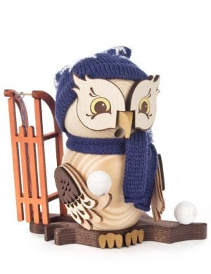 Incense figure owl with sledge