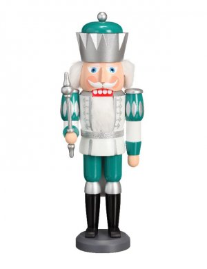 Nutcracker King white-silver-mint-turquoise