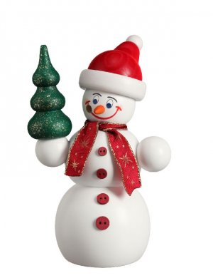 Incense figure Christmas snowman, 15cm