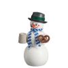 Incense figure snowman Bavarian, 14cm