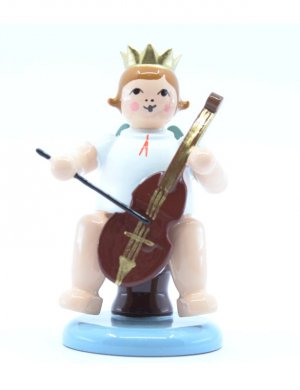 Angel with viol and crown