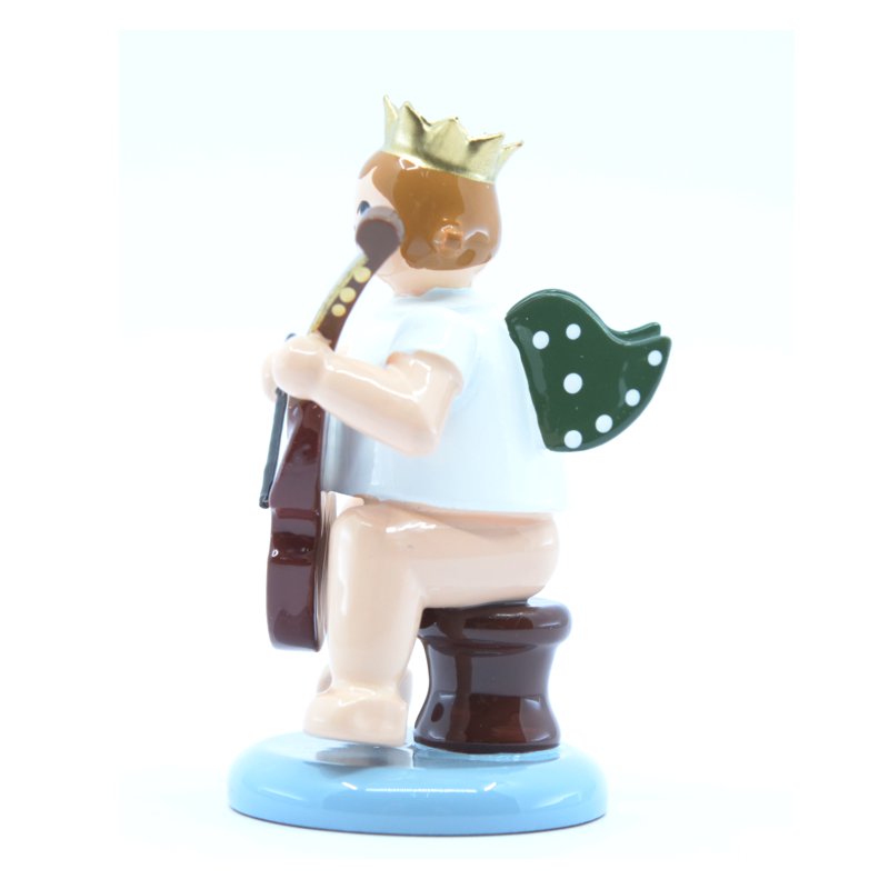 Angel with viol and crown