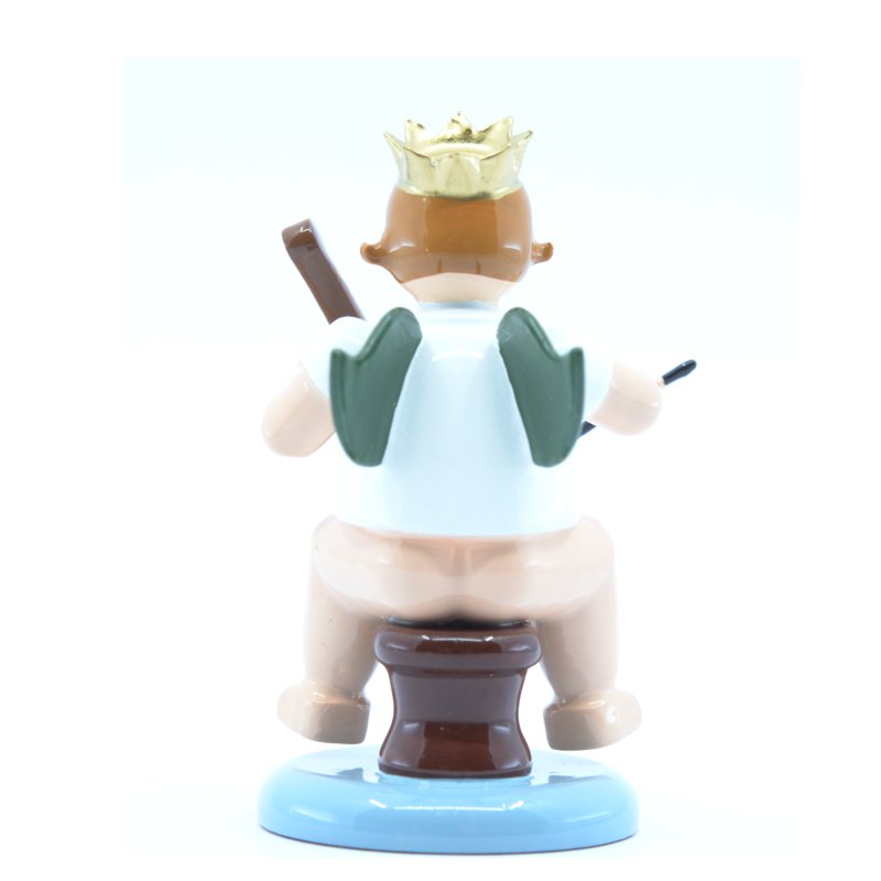 Angel with viol and crown