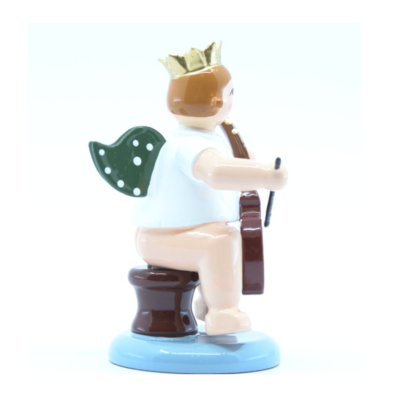 Angel with viol and crown