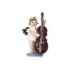 Angel with double bass and crown