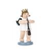Angel with oboe and crown 