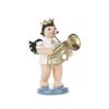 Angel with baritone horn and crown