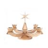 Advent candlestick with star, natural