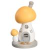 Incense figurine Mushroom House Exclusive, golden yellow