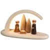 LED candlestick arch of the Nativity, natural