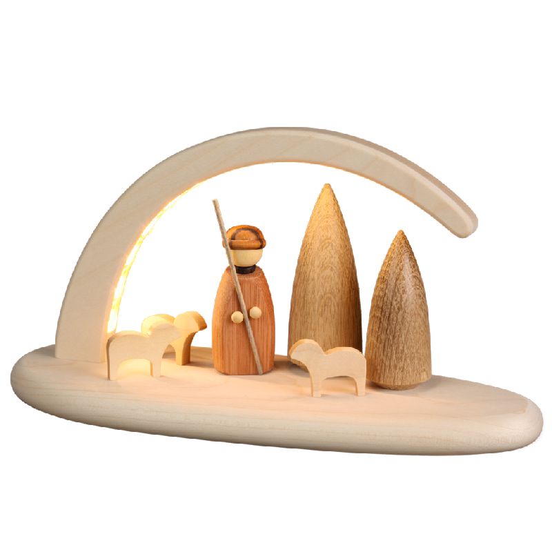 Shepherd LED candlestick, natural