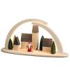 LED double arch city Christmas gnome, big