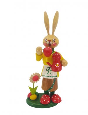 Incense figurine Easter bunny woman
