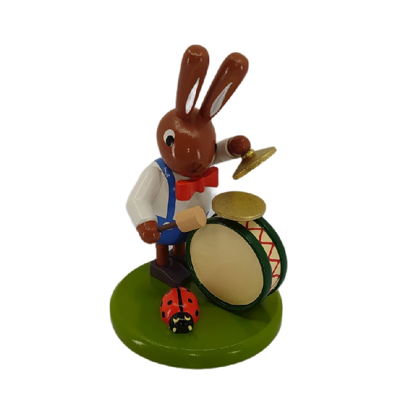 Rabbit with drum and beetle, small