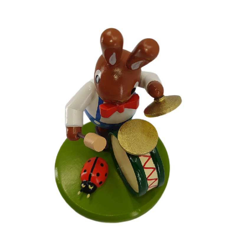 Rabbit with drum and beetle, small