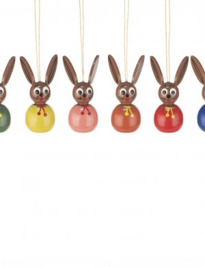Hanging Easter bunnies two-tone