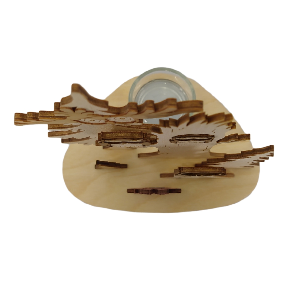 Tealight holder owl, 5 levels