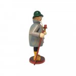 Smoking man mushroom picker