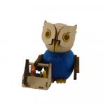 Wooden figure mini owl craftsman