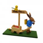 Bunny with a handcart