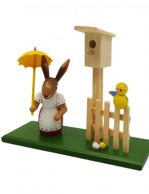 Rabbit Women with bird house