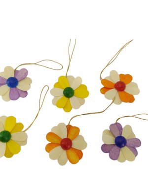 6-part hanging flowers, 2-colored