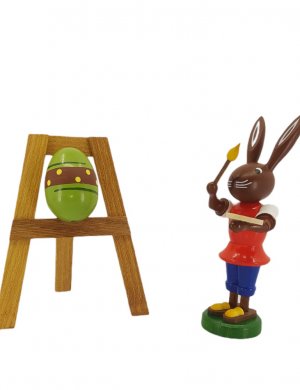 Bunny with an easel