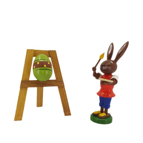 Bunny with an easel