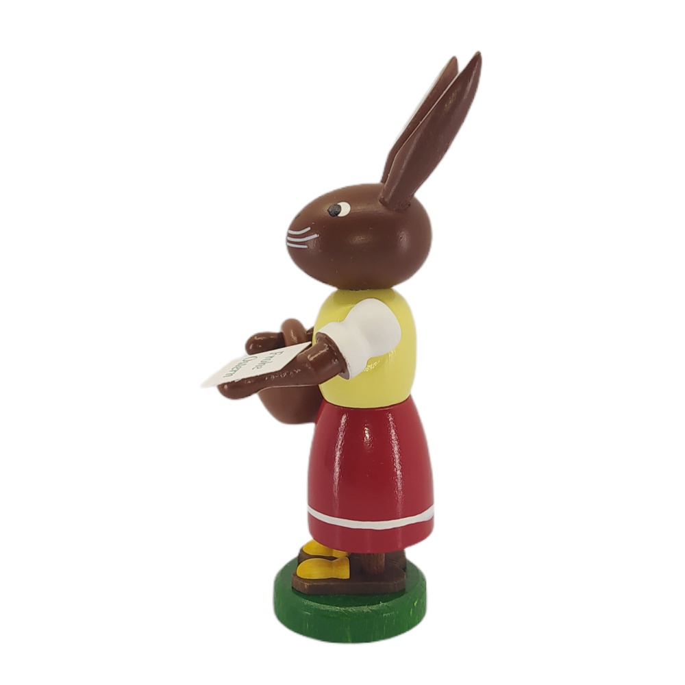 Rabbit woman with basket