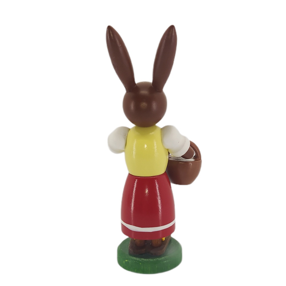 Rabbit woman with basket