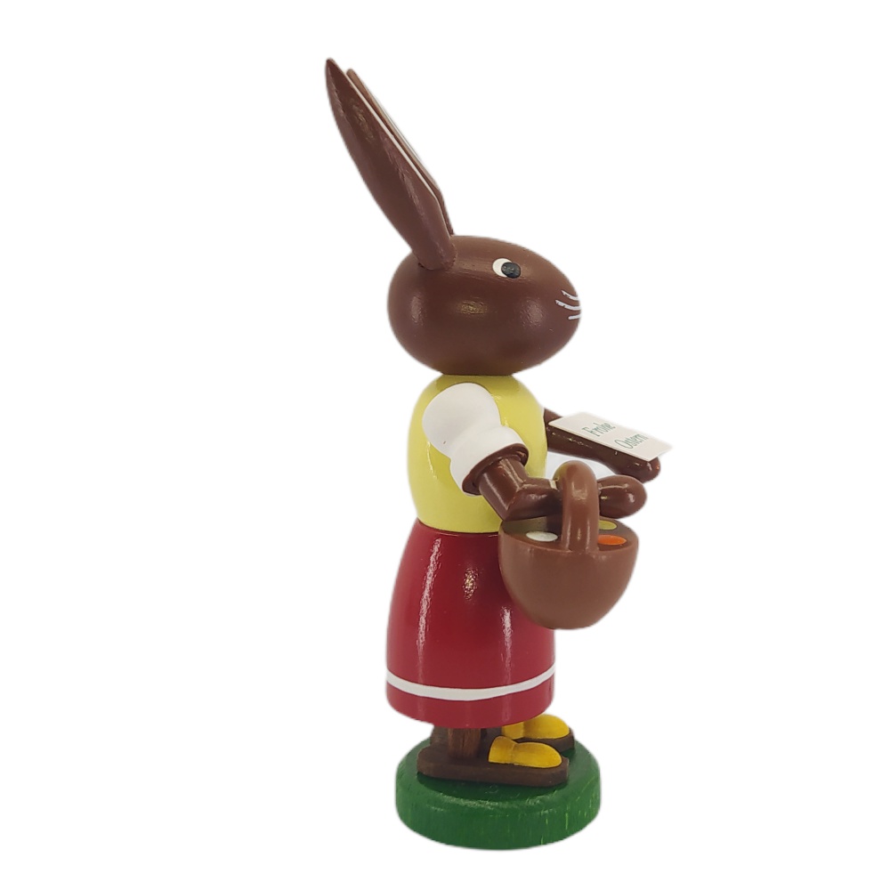 Rabbit woman with basket