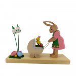 Rabbit with a doll's pram