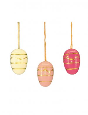 Small easter egg hanging, 10 pieces. pink