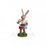 Blank Easter bunny with drum, colored