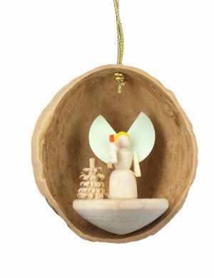 hangings angel in walnut shell